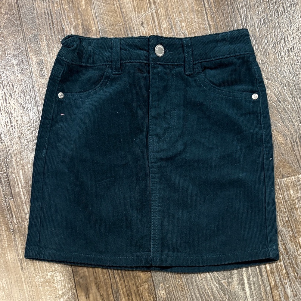 Art Class Dark Green Corduroy Skirt